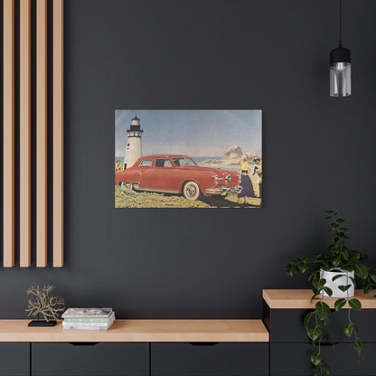 Vintage Automobile Canvas Print - 1950 Studebaker-CropsyPix