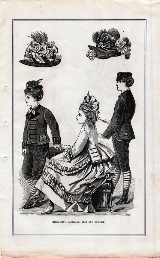 Victorian Fashion Page Digital Download