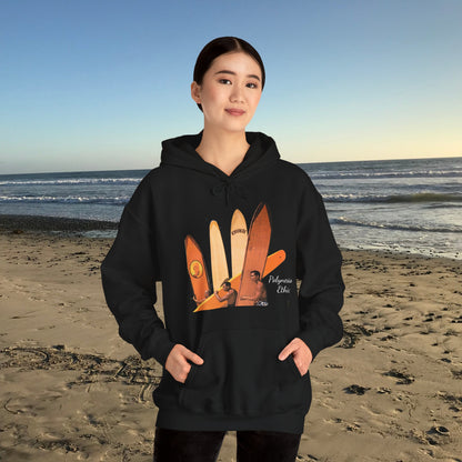 "Polynesian Ethic" Longboard Surf Unisex Heavy Blend™ Hooded Sweatshirt