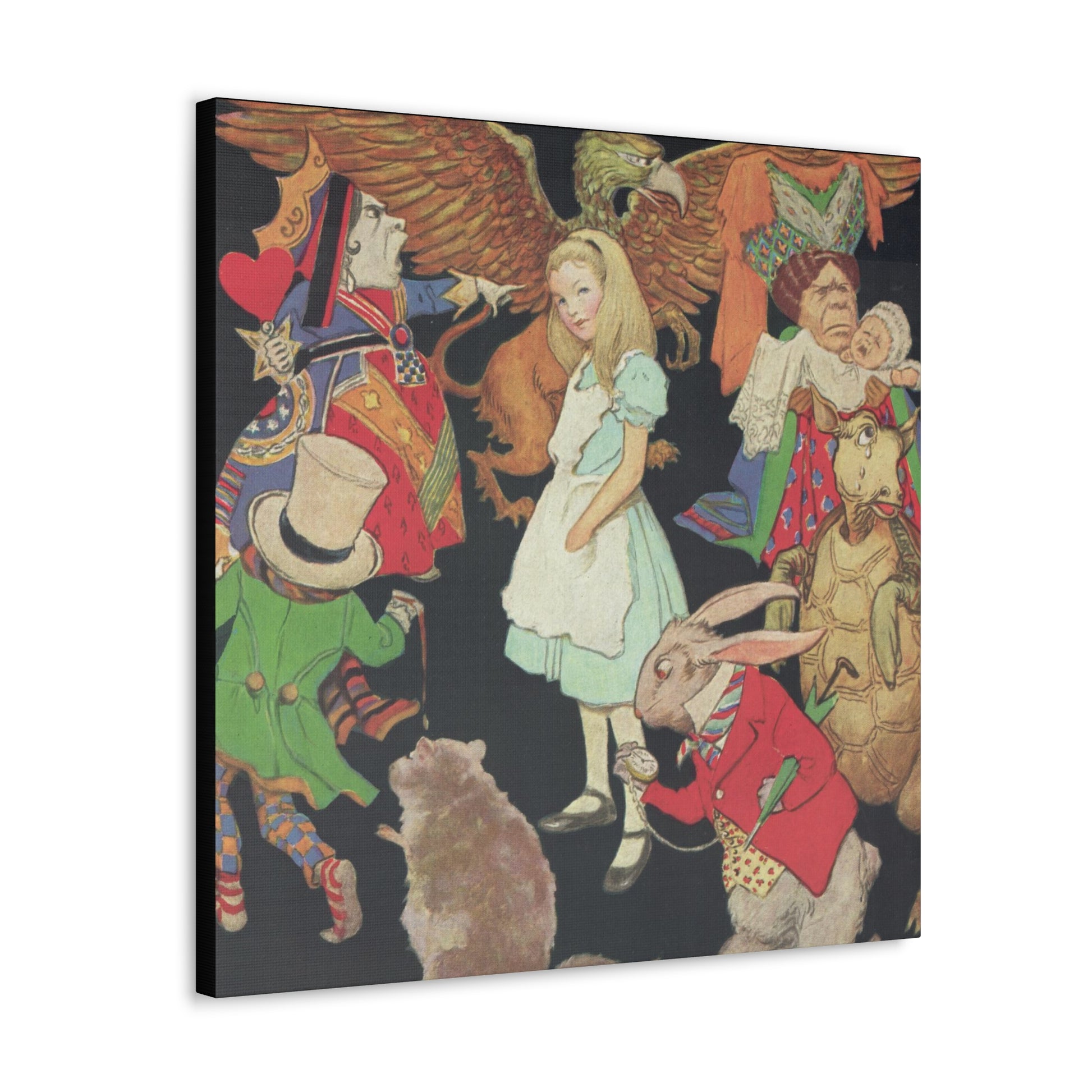 "Alice in Wonderland" Canvas Print - Jessie Wilcox Smith-CropsyPix