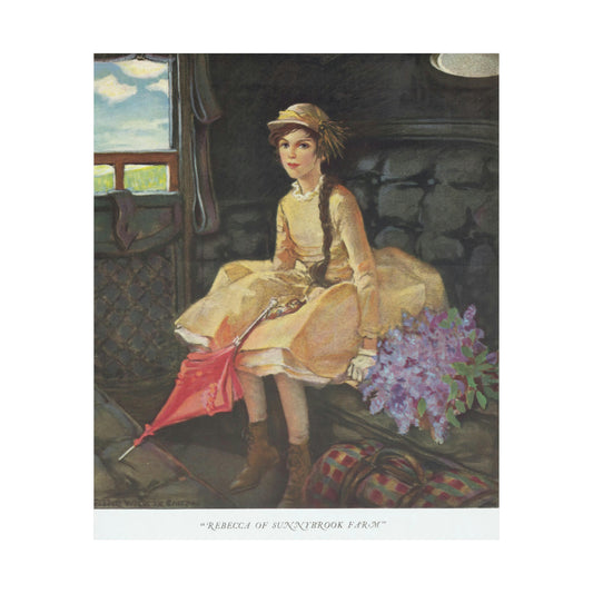 1903 'Rebecca of Sunnybrook Farm' Classic Illustration Poster-CropsyPix