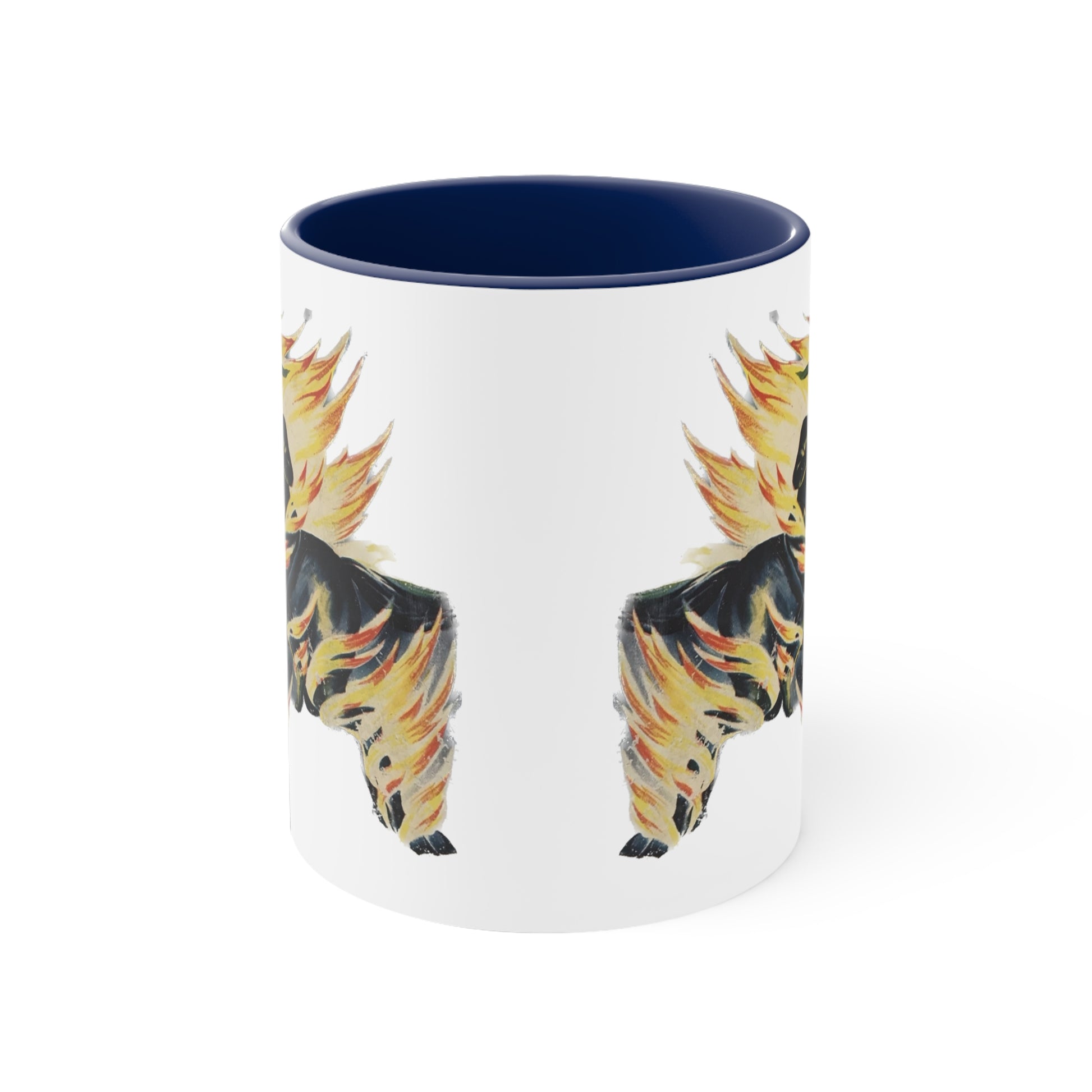 Flame Art Coffee Mug - Abstract Fiery Design Ceramic Cup-CropsyPix