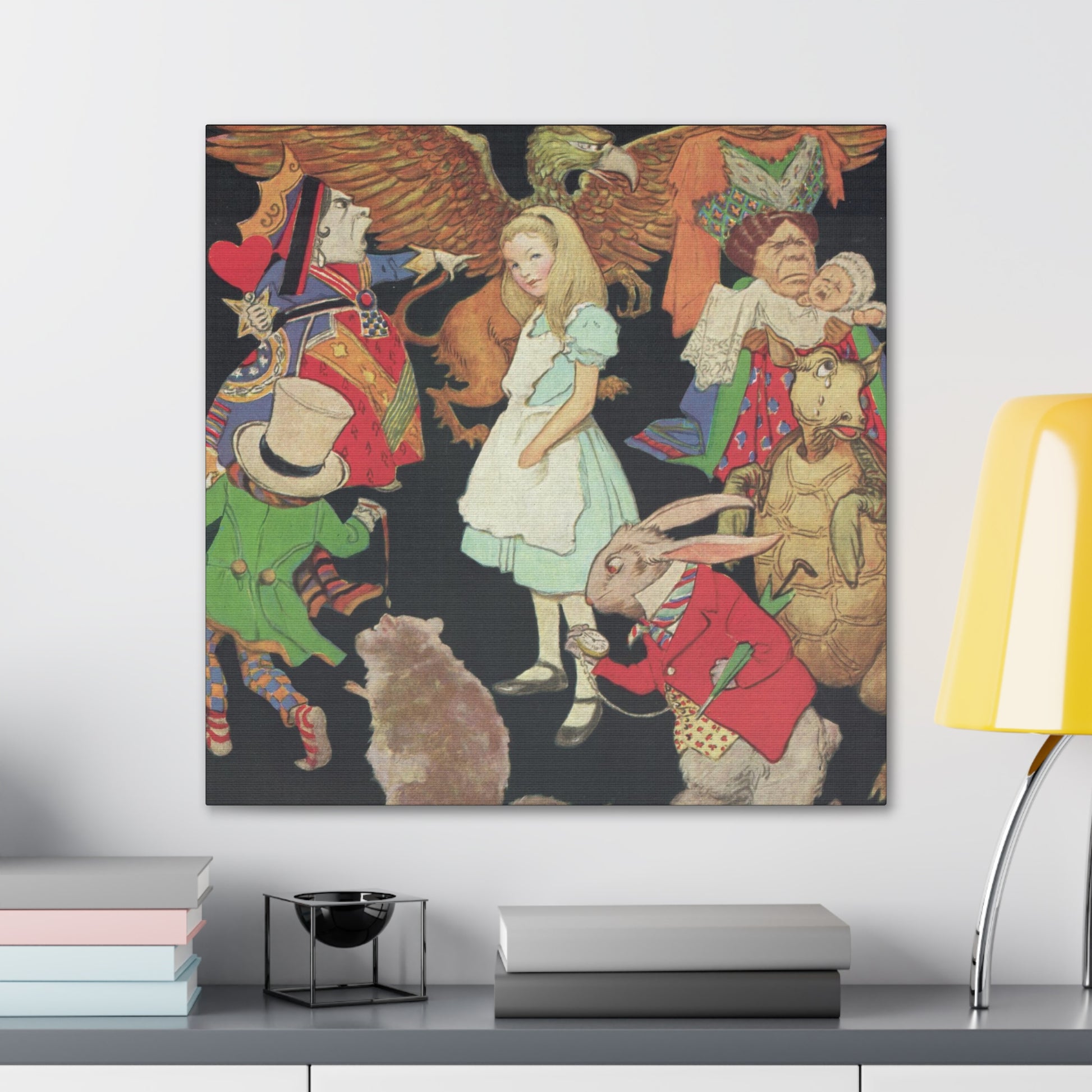 "Alice in Wonderland" Canvas Print - Jessie Wilcox Smith-CropsyPix