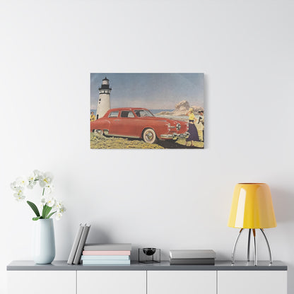 Vintage Automobile Canvas Print - 1950 Studebaker-CropsyPix