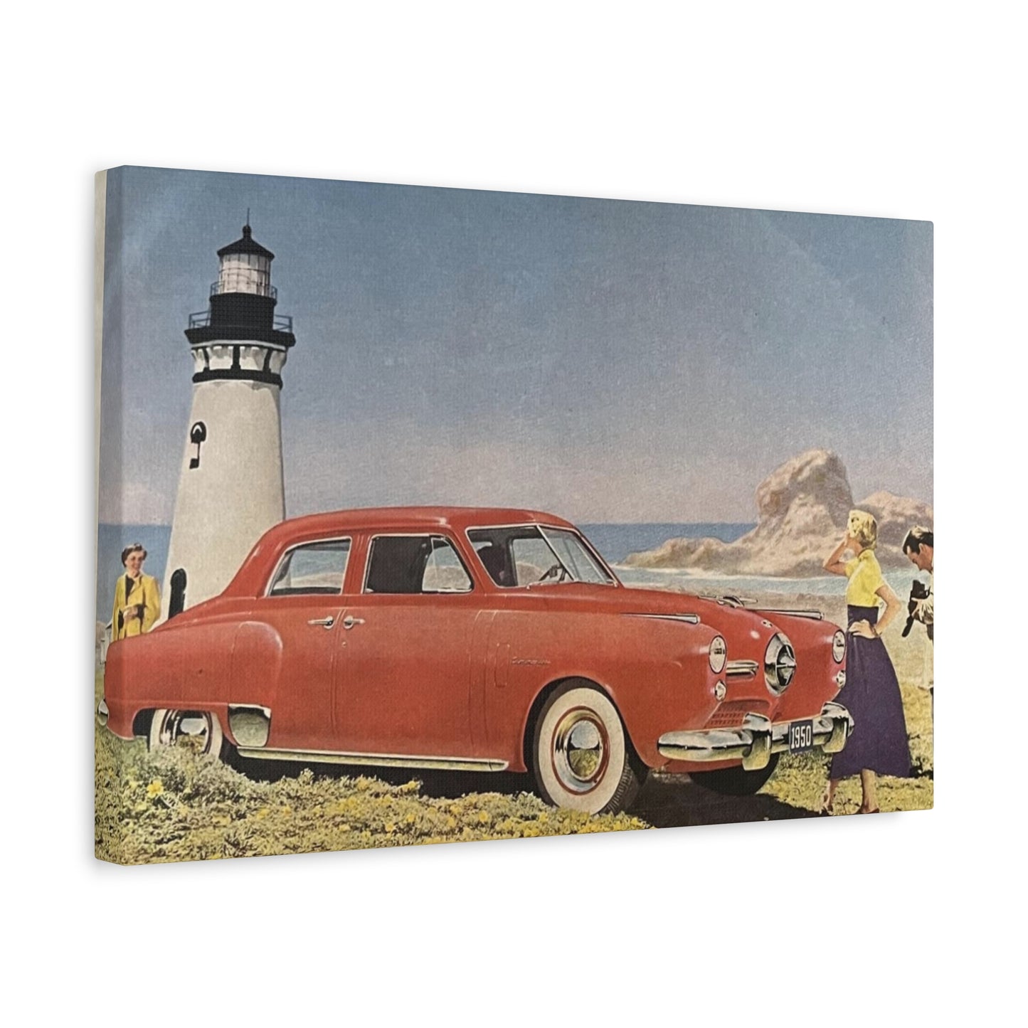 Vintage Automobile Canvas Print - 1950 Studebaker-CropsyPix