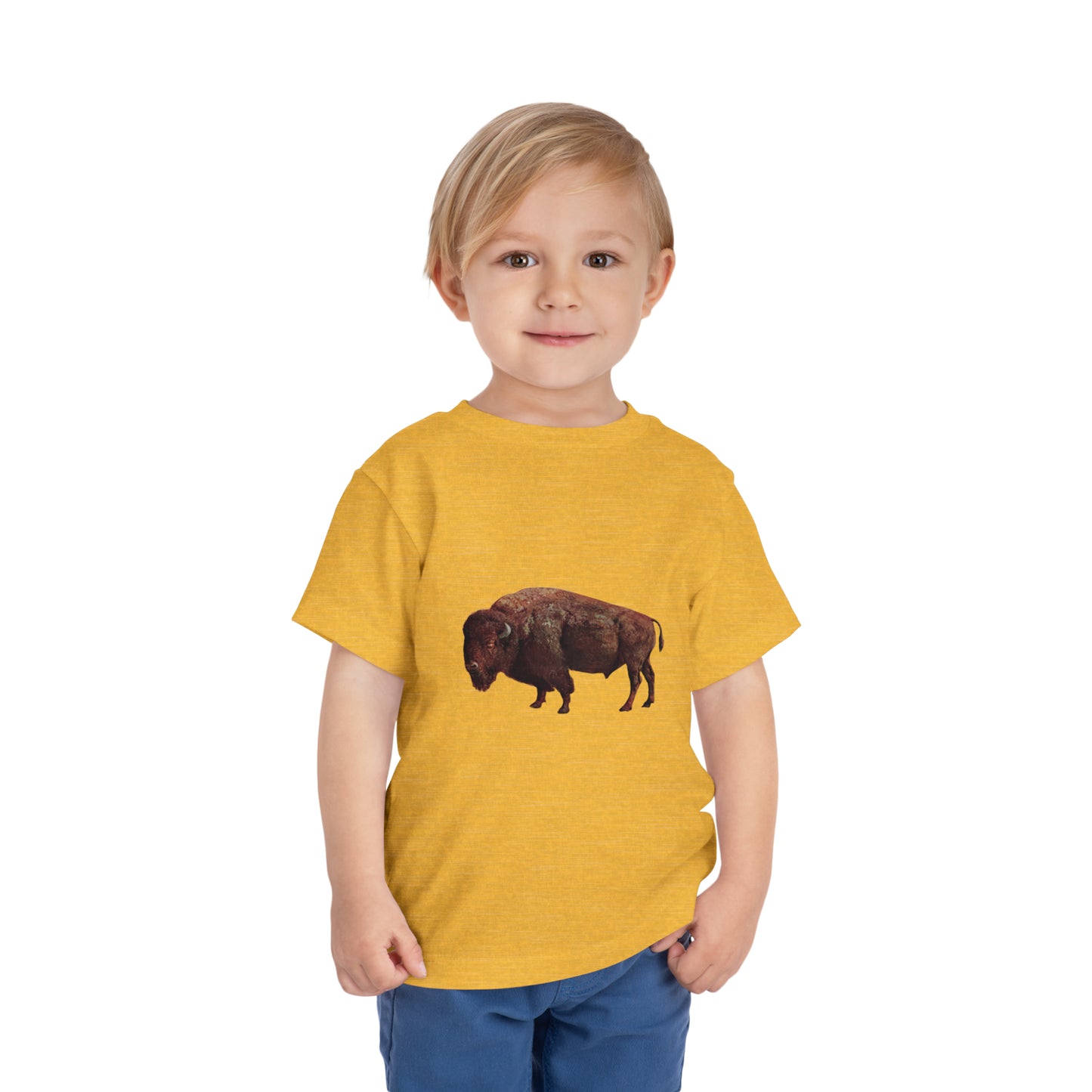 Wild Plains Buffalo Toddler T-Shirt - Ultra-Soft, Imaginative Play, SnuggleBug Fashions-Kids clothes-CropsyPix