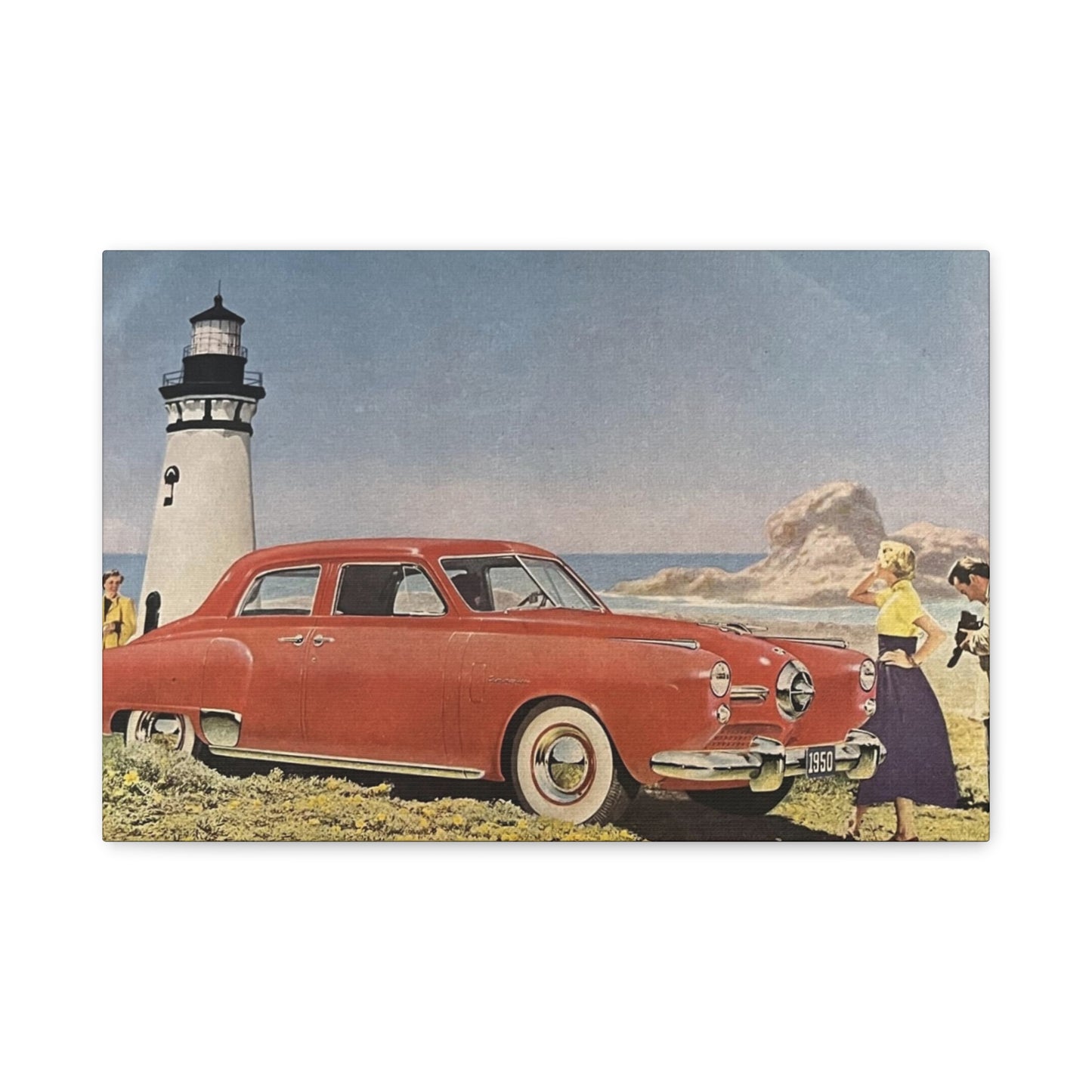 Vintage Automobile Canvas Print - 1950 Studebaker-CropsyPix