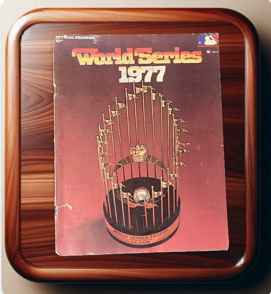 1977 World Series Official Program – Vintage MLB World Series Baseball Ephemera