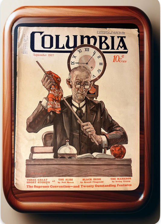 Columbia Magazine 1927 September – Classic Literature & Art, Vintage Collector's Edition