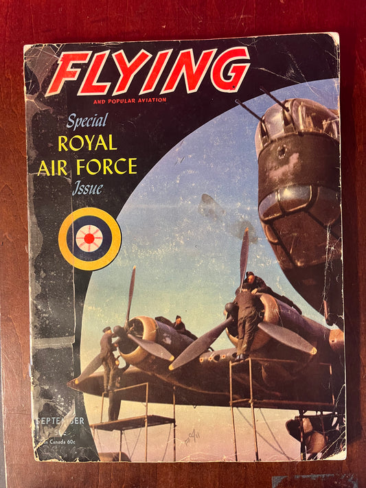 The cover features a striking image of an aircrew and their bomber, capturing the spirit of determination and readiness. Inside, you'll find richly colored pages and vivid photographs that bring the stories of the Royal Air Force to life.