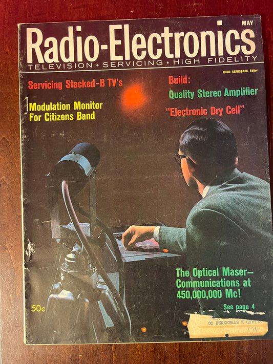 1961 May Radio-Electronics Magazine – Pioneering High Fidelity and TV Servicing Insights-Vintage Publications-CropsyPix
