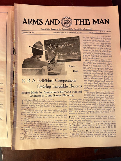 1921 "The American Rifleman's Magazine" - Historic Arms and The Man Edition