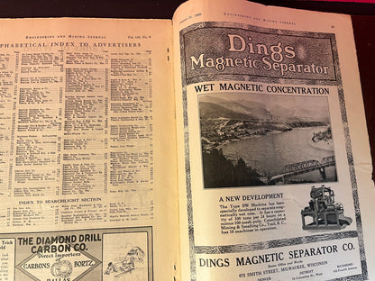 1920 Engineering and Mining Journal - August 21 Edition, Industrial Heritage Collectible