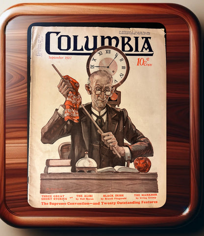 Columbia Magazine 1927 September – Classic Literature & Art, Vintage Collector's Edition