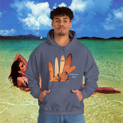 "Polynesian Ethic" Longboard Surf Unisex Heavy Blend™ Hooded Sweatshirt