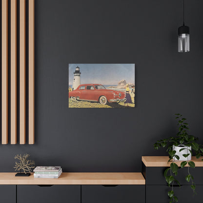 Vintage Automobile Canvas Print - 1950 Studebaker-CropsyPix