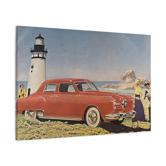 Vintage Automobile Canvas Print - 1950 Studebaker-CropsyPix