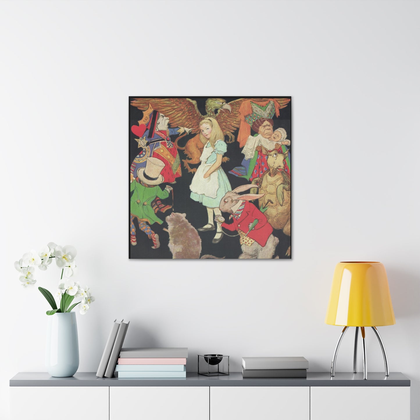 "Alice in Wonderland" Canvas Print - Jessie Wilcox Smith-CropsyPix