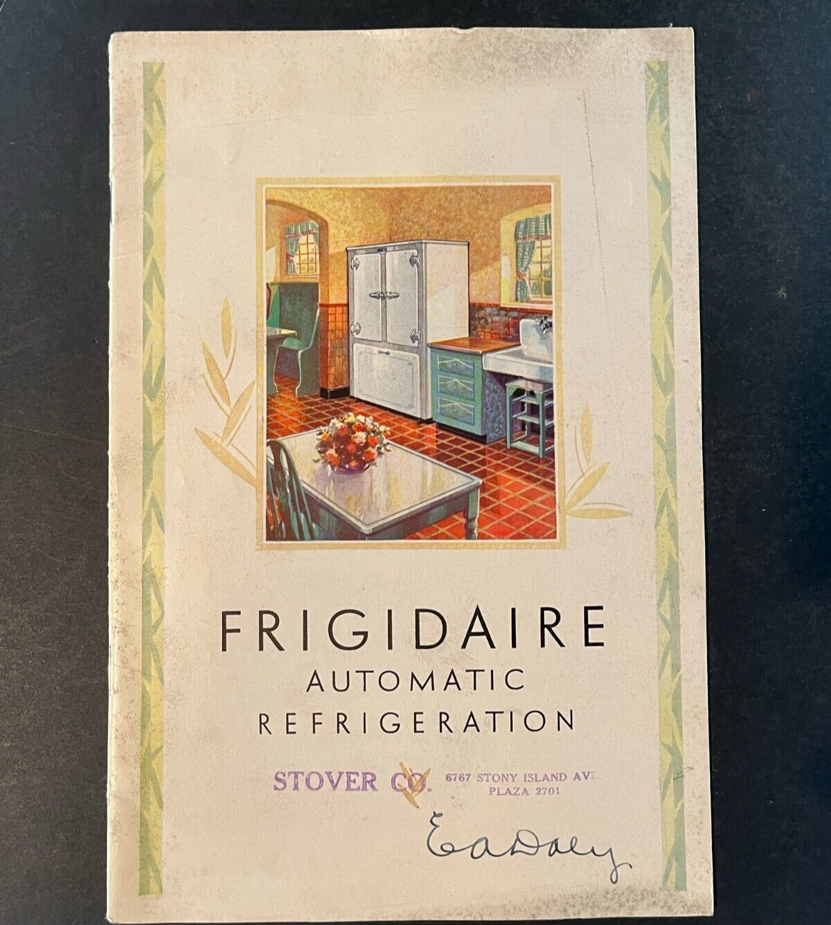 1930 Frigidaire Automatic Refrigeration 32 Page Brochure Kitchen Collectible