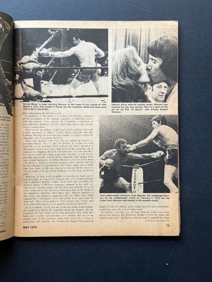 Vintage May 1978 "The Ring" Boxing Magazine – Collectible Issue with Controversi