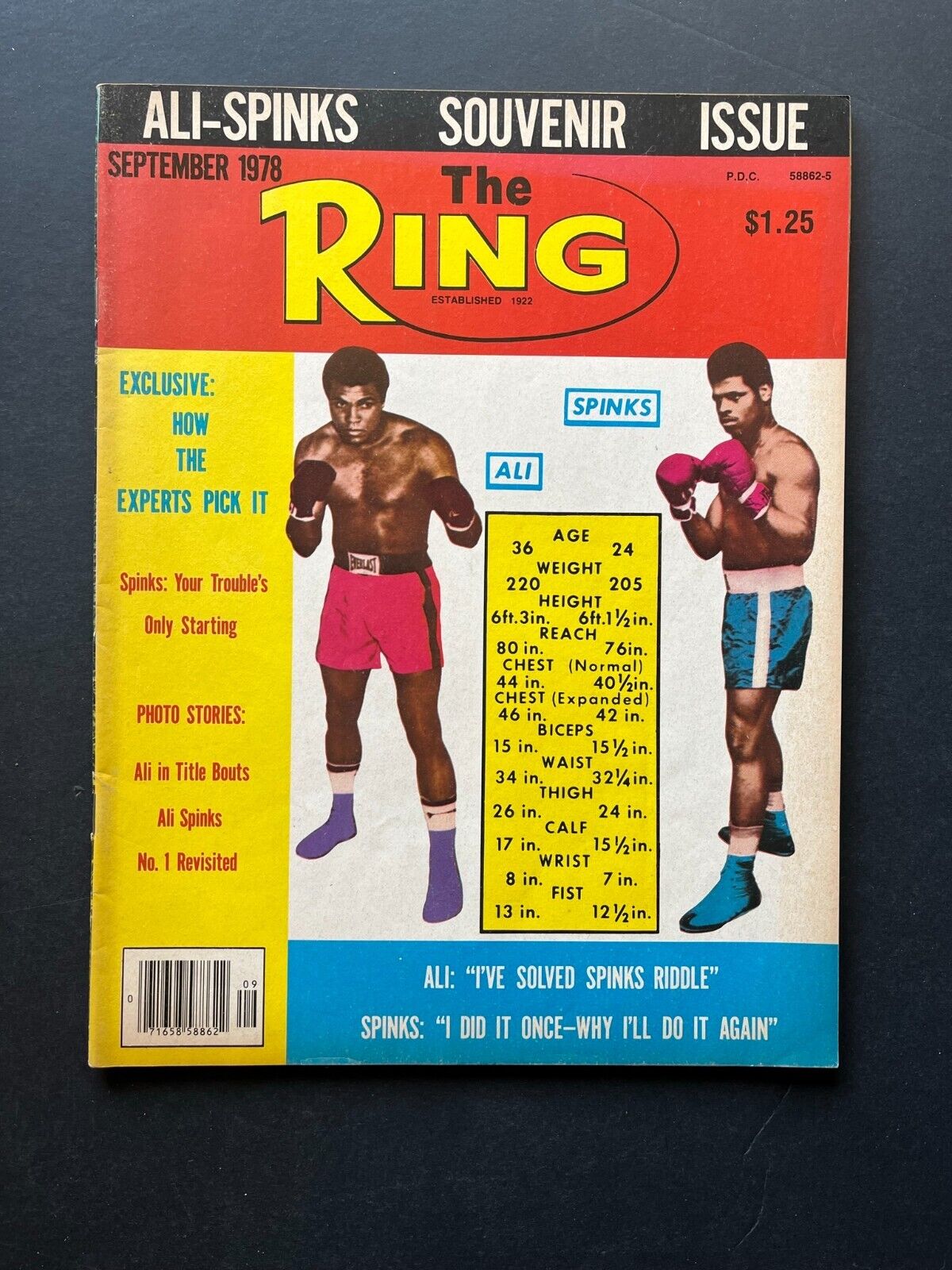 September 1978 "The Ring" Magazine – Ali-Spinks Souvenir Issue