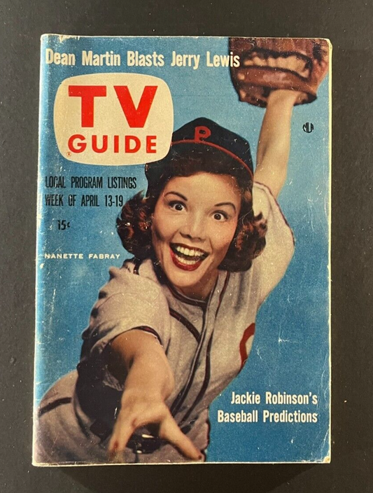 Vintage 1957 TV Guide with Nanette Fabray Cover - Dean Martin & Jerry Lewis,