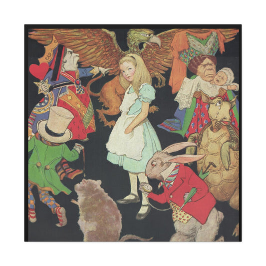 "Alice in Wonderland" Canvas Print - Jessie Wilcox Smith-CropsyPix