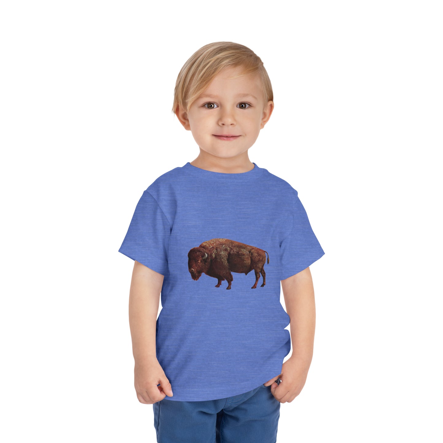 Wild Plains Buffalo Toddler T-Shirt - Ultra-Soft, Imaginative Play, SnuggleBug Fashions-Kids clothes-CropsyPix