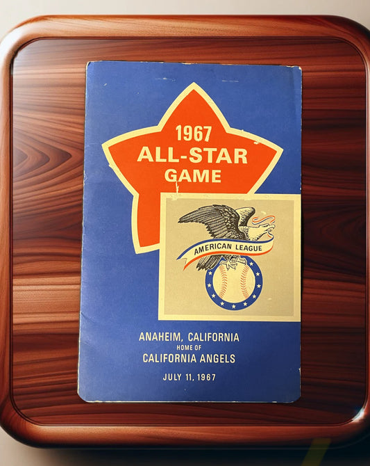1967 Baseball All-Star Game Program – American League Anaheim, Vintage MLB Memorabilia