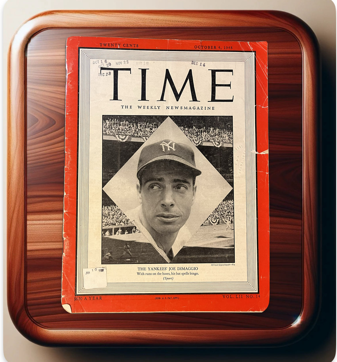 1948 TIME Magazine October 4, Joe DiMaggio – Collectible New York Yankees History