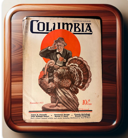 Columbia Magazine November 1927 – Thanksgiving Collector's Issue, Americana Art