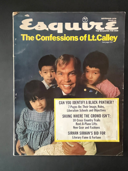 Esquire Magazine November 1970 - 'The Confessions of Lt. Calley' Issue-CropsyPix