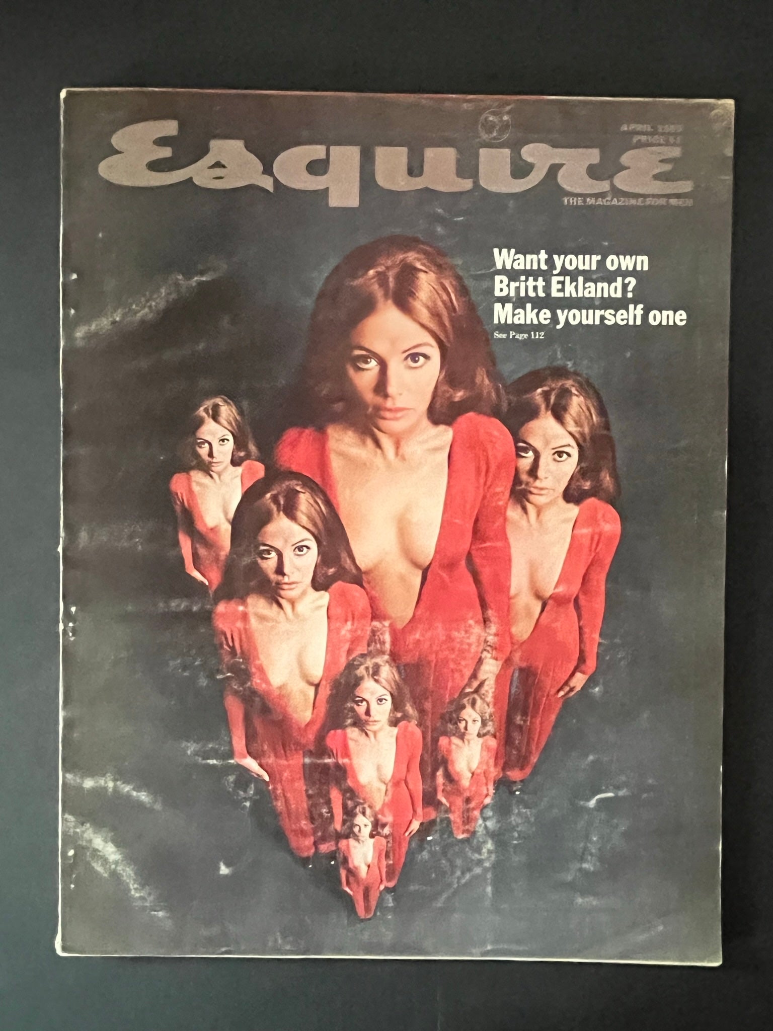 Esquire Magazine April 1969 - Iconic Britt Ekland Cover-CropsyPix