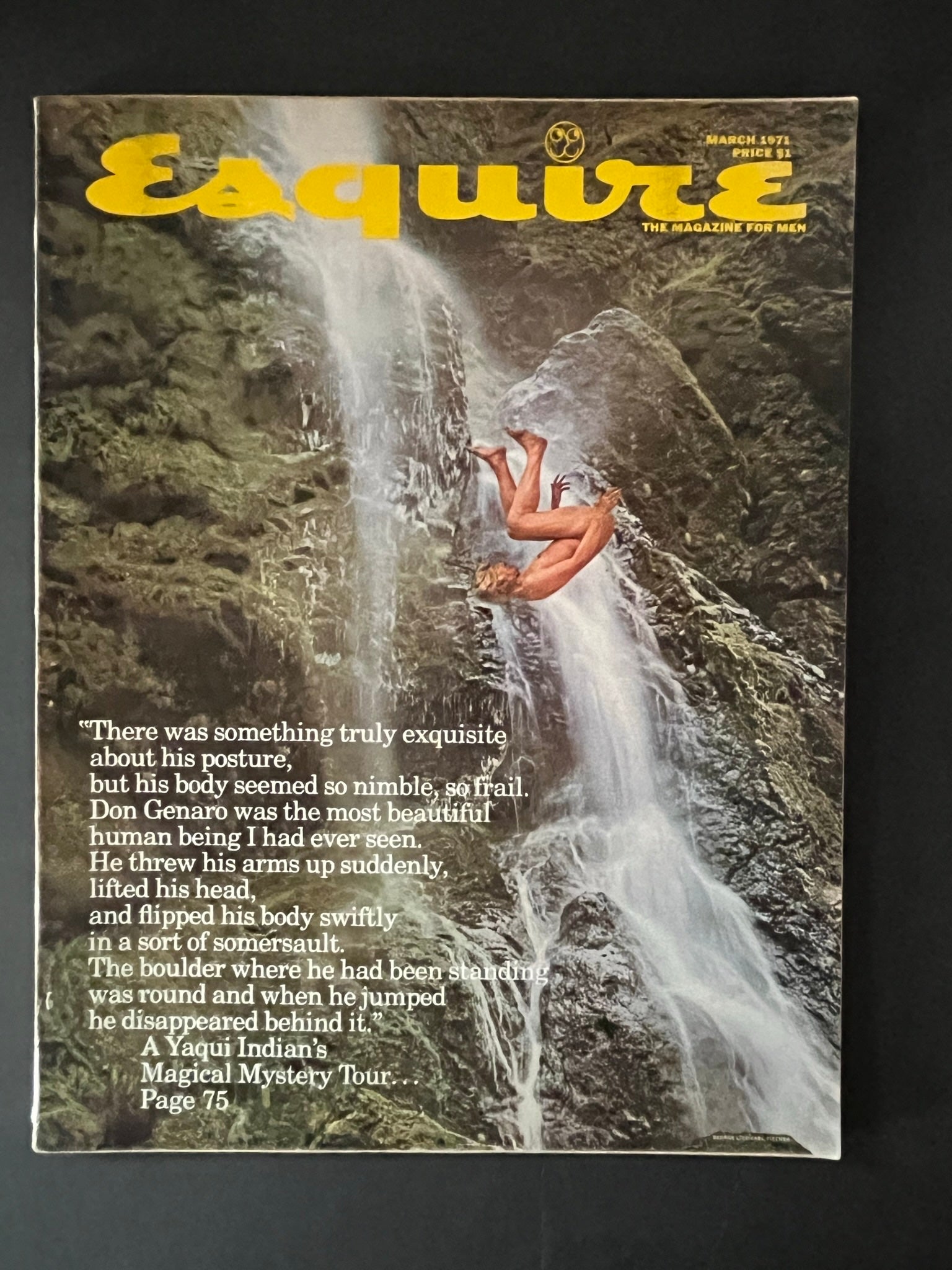 Esquire Magazine March 1971 - 'A Yaqui Indian's Magical Mystery Tour' Cover-CropsyPix