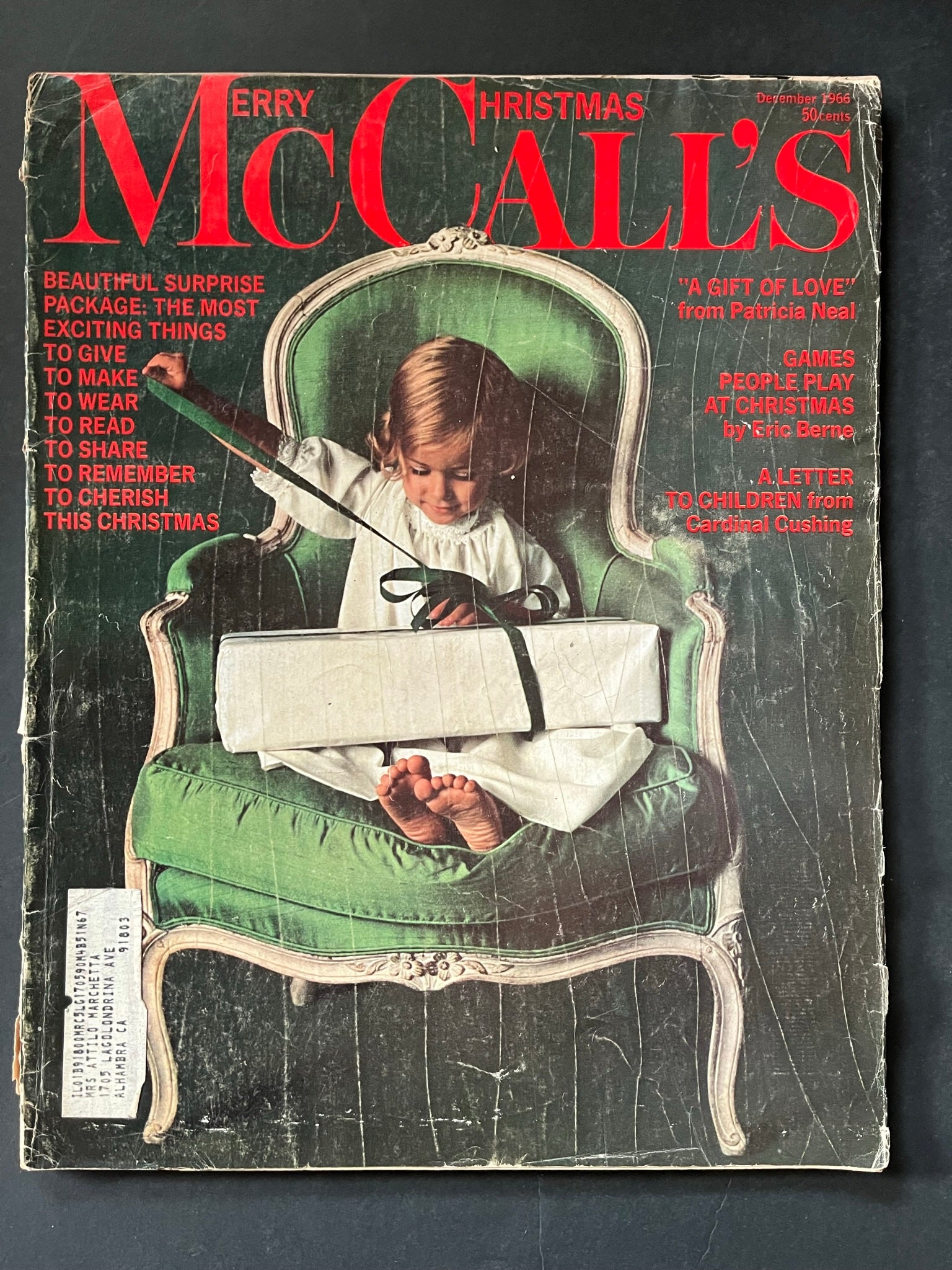 McCall's Magazine December 1966 - Merry Christmas Issue with Heartwarming Cover-CropsyPix