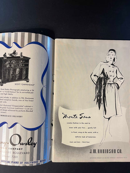 1946 Hollywood Bowl Magazine – Silver Jubilee Season, Symphonies Under the Stars
