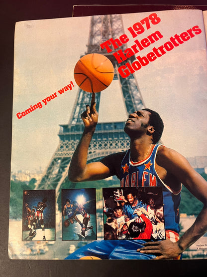 Vintage 1978 Ice Capades Souvenir Program – Harlem Globetrotters Ad, Performance Art Collectible