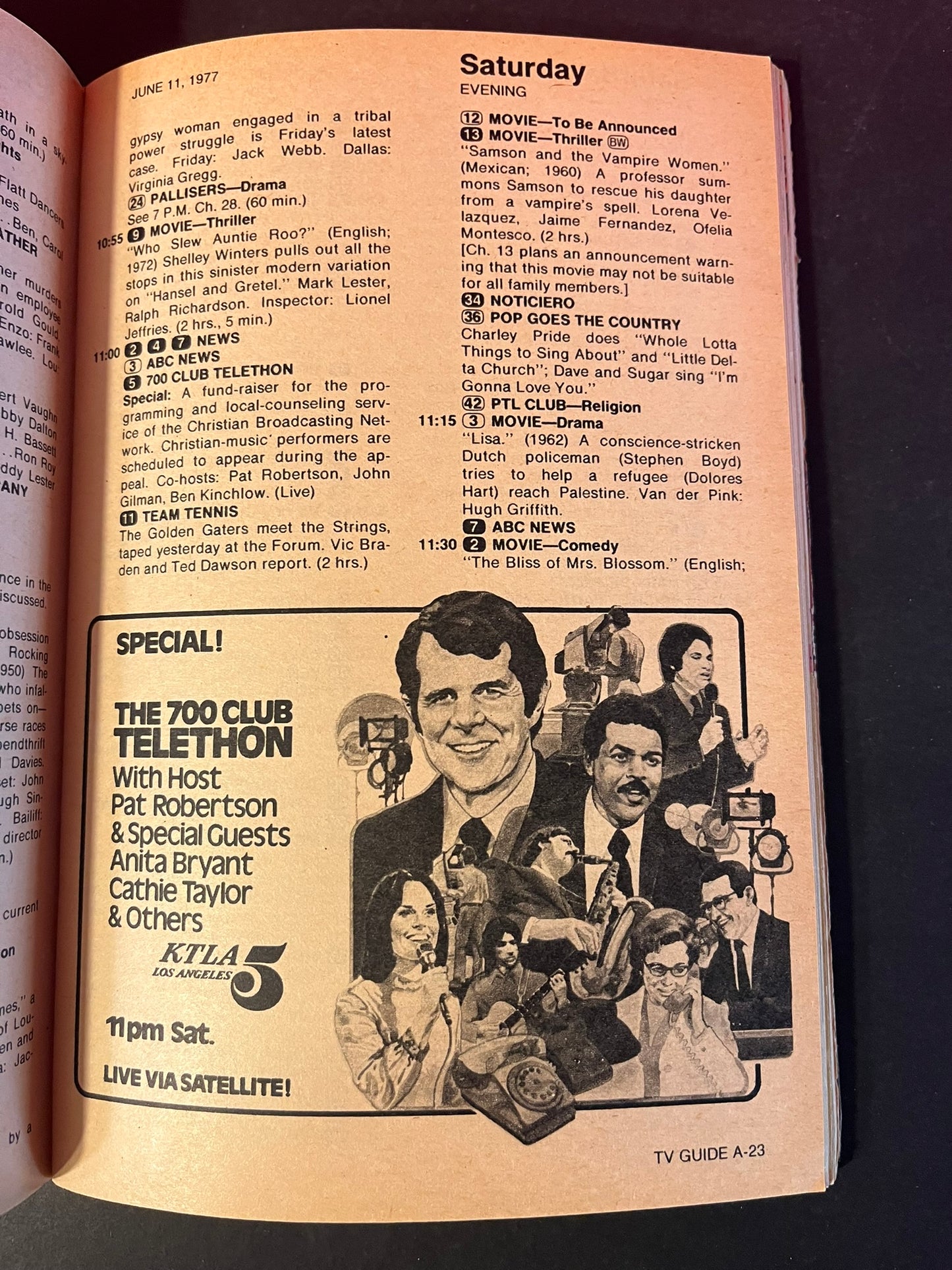 Classic 1977 TV Guide - "The Life and Times of Grizzly Adams" Feature, Americana Television History