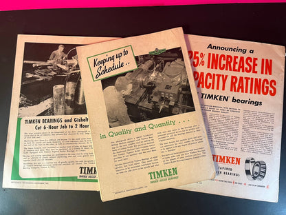 Vintage Mechanical Engineering Magazine Collection (Set of 3, 1944 to 1948) - Rare Industrial Era Periodicals for Collectors & Enthusiasts