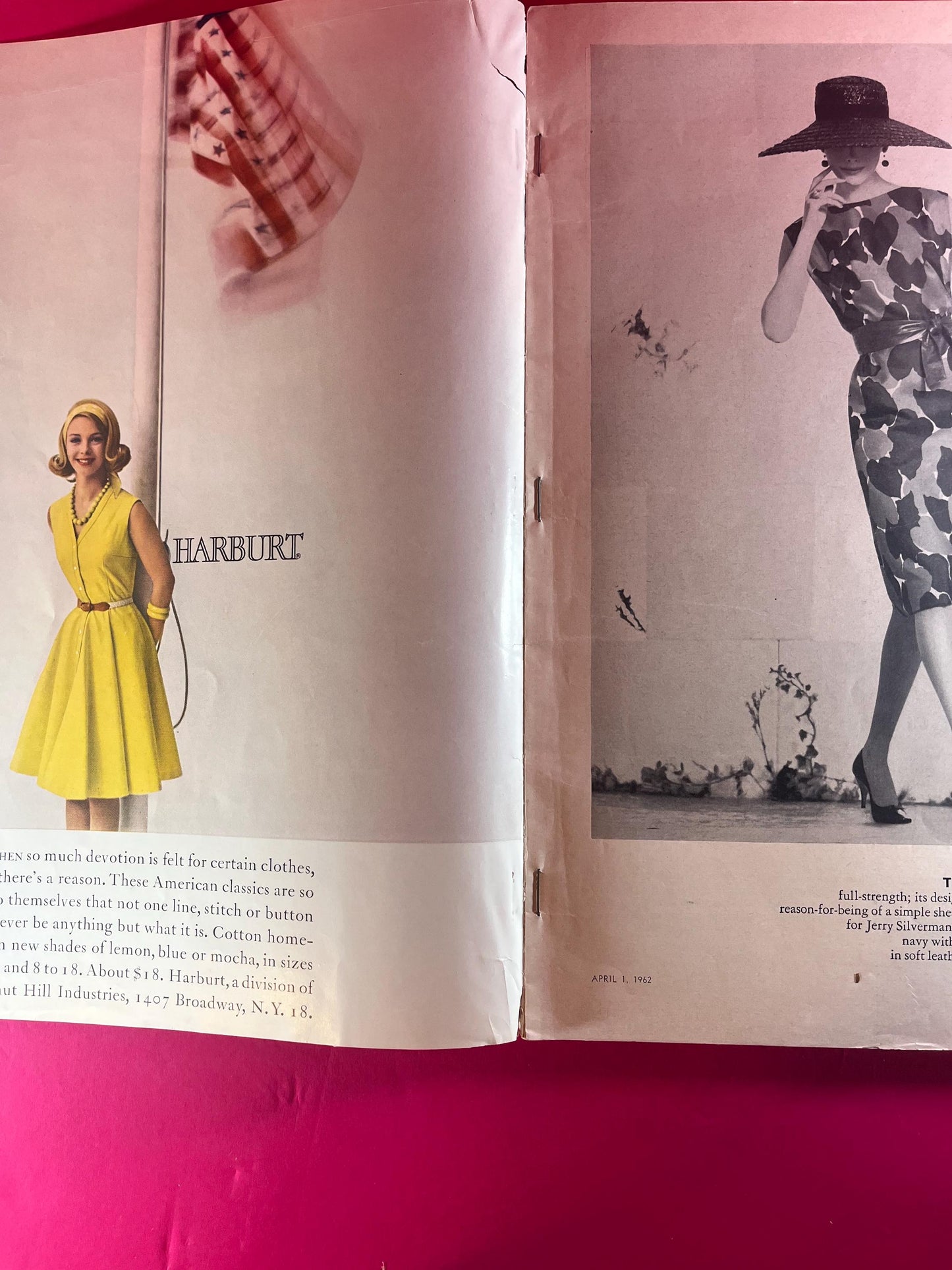 Vogue Magazine April 1, 1962 - Vintage Spring Fashion, Iconic Hairstyles, and 1960s Beauty Trends