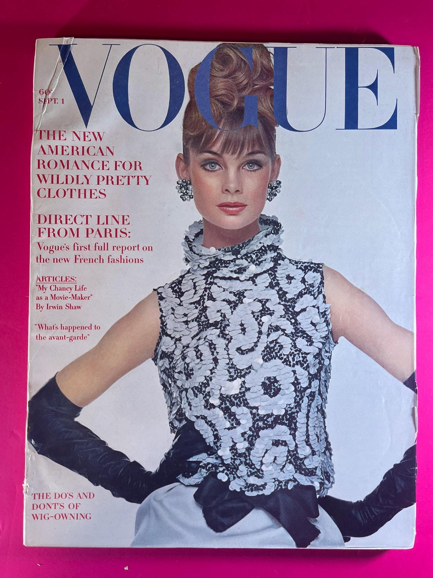 Vintage Vogue Magazine September 1963 Issue - Elegant Fall Fashion & French Trends