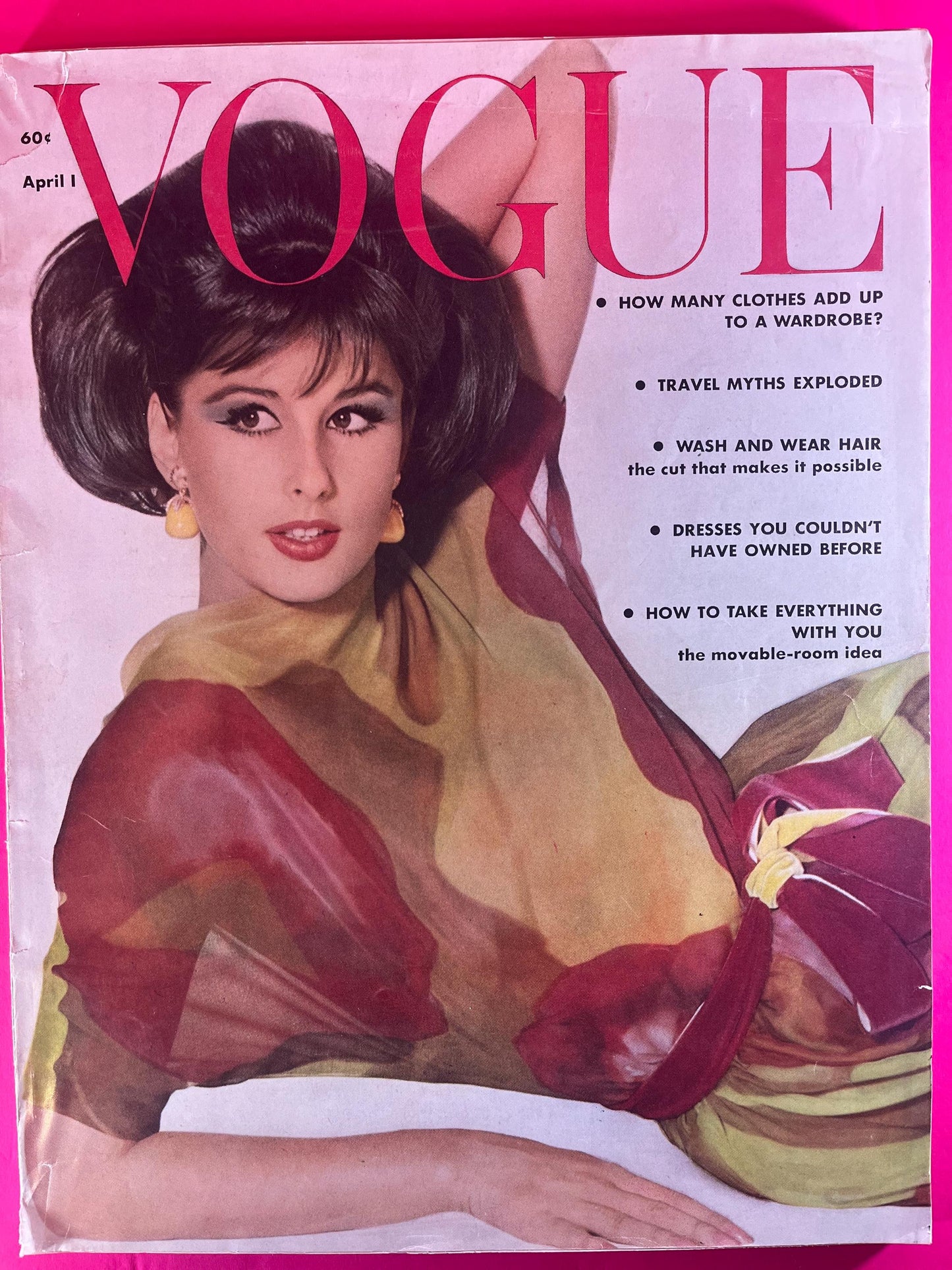 Vogue Magazine April 1, 1962 - Vintage Spring Fashion, Iconic Hairstyles, and 1960s Beauty Trends